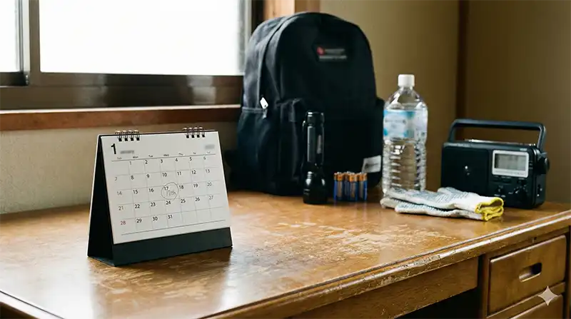 防災とボランティアの日_カレンダーと備え