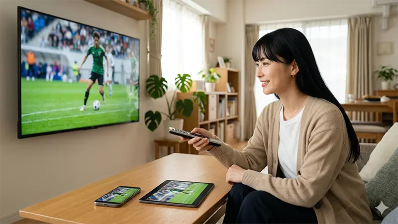 視聴ルート早見表_リビングで視聴準備